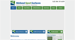 Desktop Screenshot of midlandsportsurfaces.ie