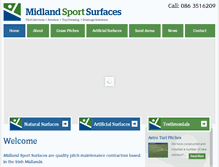 Tablet Screenshot of midlandsportsurfaces.ie